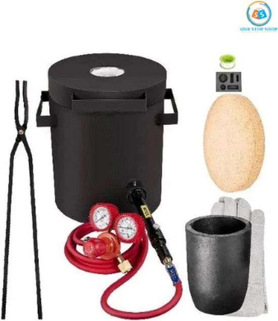 Fornello per Fondere - Fornello per Fondere - Fornello per Fondere Metallo - Materiale Prezioso - Elettrico - Inclusi Accessori - 2KG