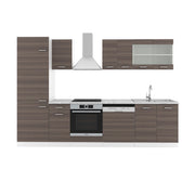 Vicco Cucina componibile Grigio prezioso/bianco 300 cm , PL Marmo