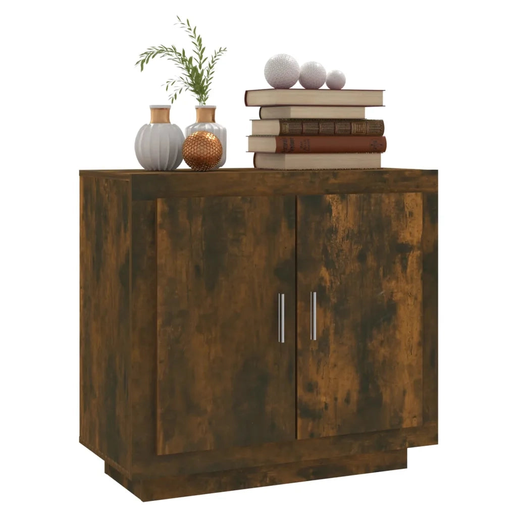 Credenza Rovere Anticato 80x40x75 cm in Legno Multistrato 817234