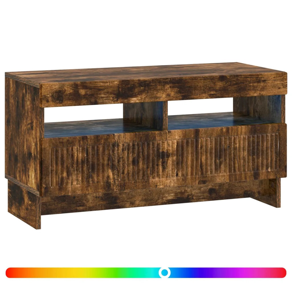 Mobile TV LED Rovere Fumo Legno ingegnerizzato 896120