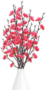 Fiori di Prugna Artificiali - 6 Pezzi Finte, 55cm Fiori di Seta per la Casa, Matrimonio e Decorazione Ufficio, Fiori Fatti a Mano