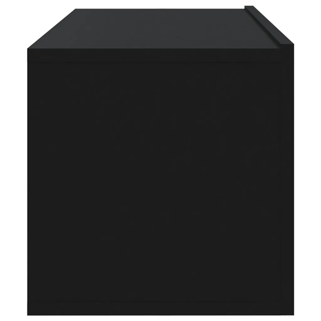Mobili TV da Parete 2 pz Neri 100x30x30 cm Legno Multistrato 804545