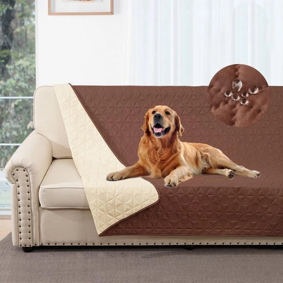 Cuscino per cani 100% impermeabile, 173-208 cm, protezione per letto e divano per bambini, cani e gatti