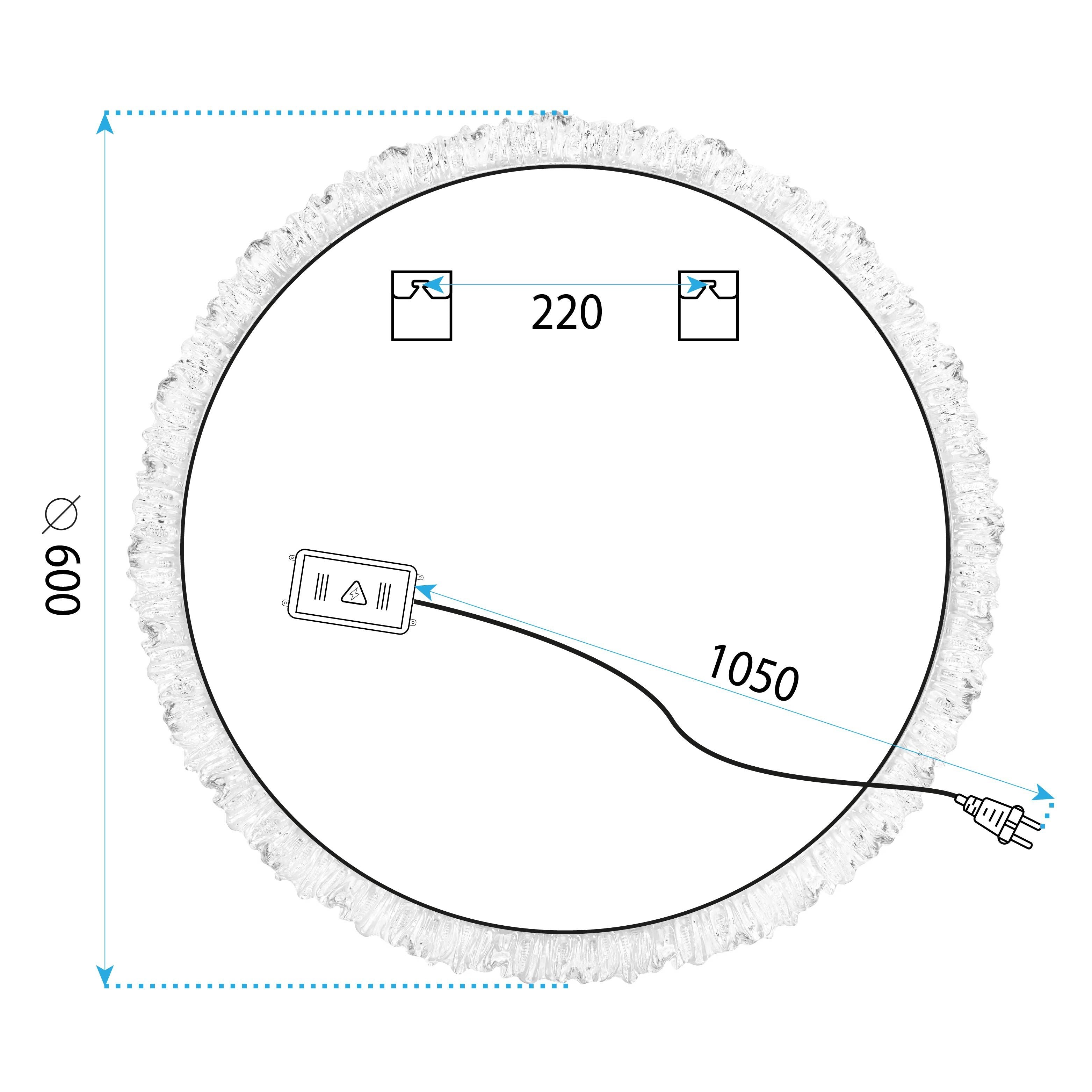 Specchio Led 60cm Yh-3561