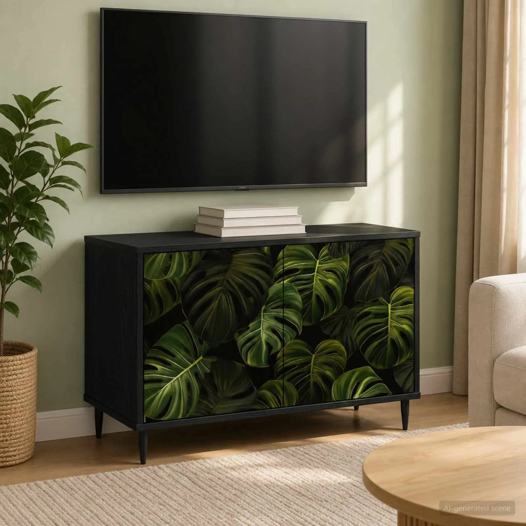 Mobile TV ELBURG 69 x 33 x 50,5 cm Rovere Nero 8007013