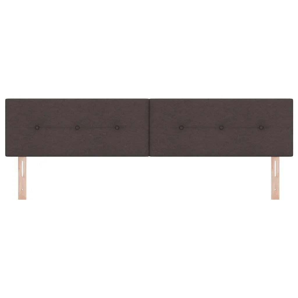 Testiera LED con testiera Marrone scuro 200 cm Tessuto 3338164