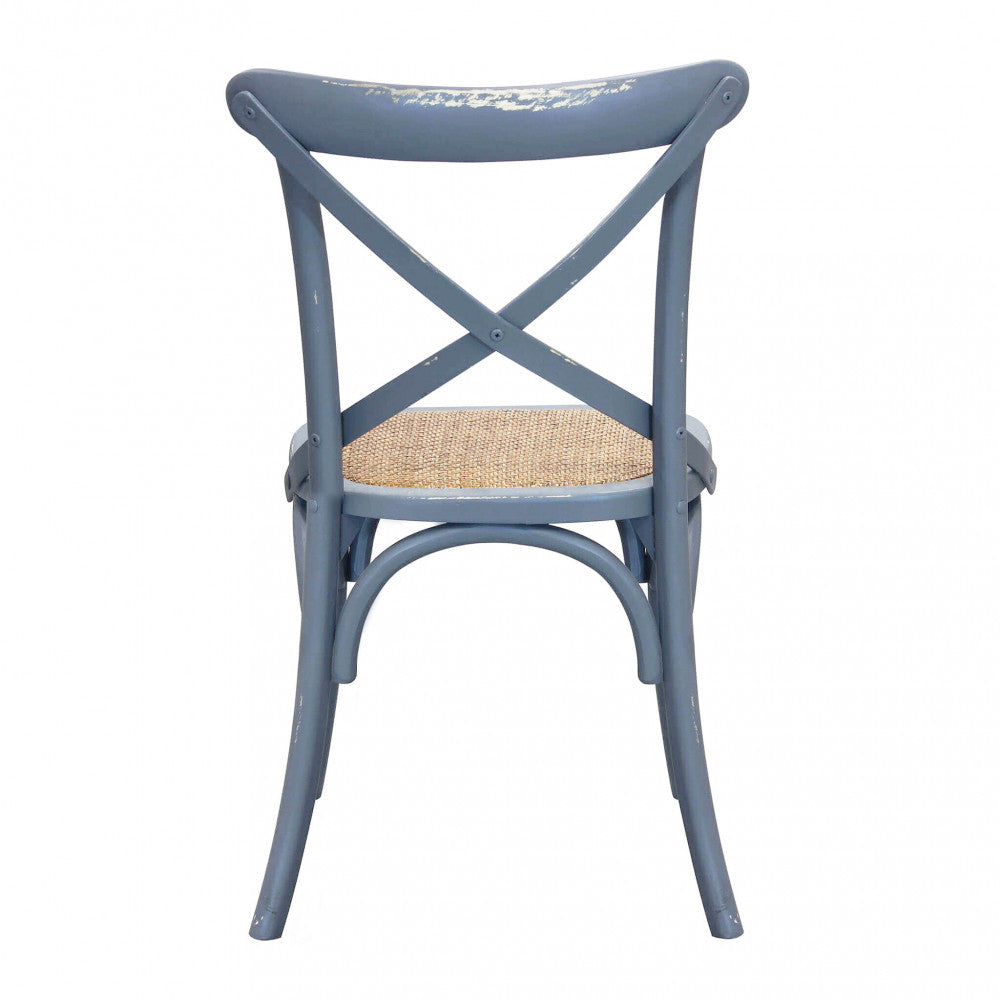 Sedia Cross 46x42x87 cm  in Legno Grigio