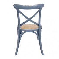 Sedia Cross 46x42x87 cm  in Legno Grigio