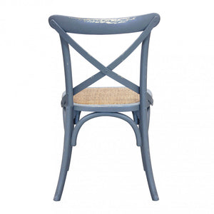 Sedia Cross 46x42x87 cm  in Legno Grigio