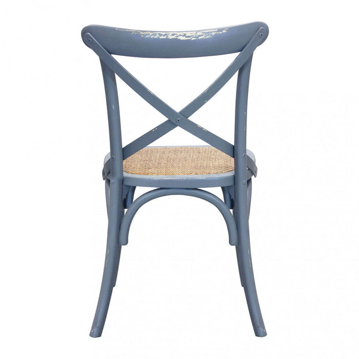 Sedia Cross 46x42x87 cm  in Legno Grigio