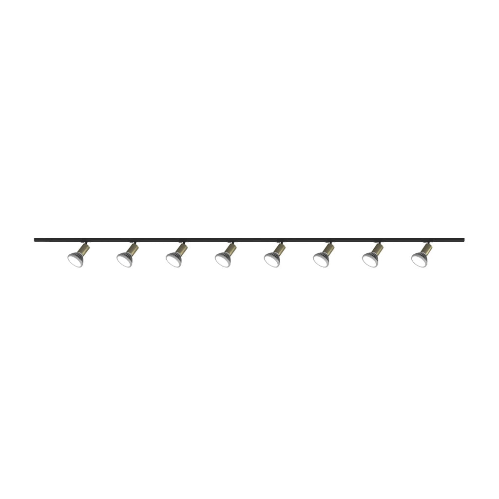 Kit Binario Moderno Mono Amos Kit Metallo Oro 8 Luci E27