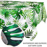 Tavolo coprente impermeabile - Copertura tavolo all'aperto - Copertura tavolo in plastica - Copertura tavolo tropicale - 2 pezzi - Dimensioni 137 x 274 cm - Copertura tavolo