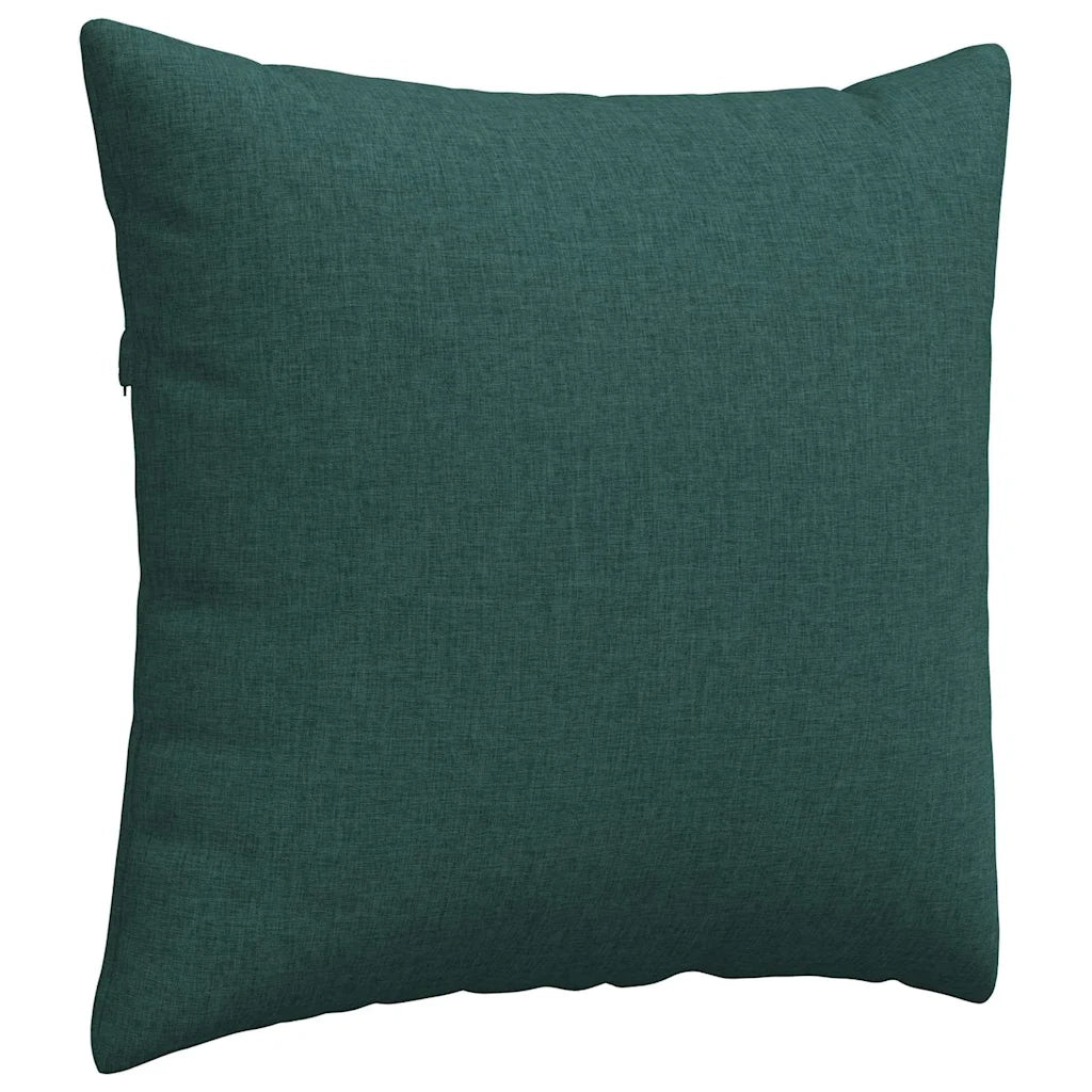 Cuscini da Divano 2 pz-Set di 2 Cuscini per Sofa Verde Scuro 45 x 45 cm Tessuto