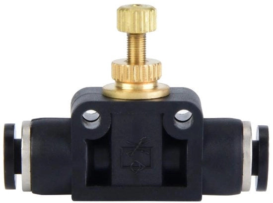 Regolatore di flusso d'aria a forma di T - Materiale coperchio/kunststoff - Connettiore pneumatico - Connettori di tubo - Tasso di impermeabilità dell'aria - Lunga durata - Vaso di regolazione dell'aria