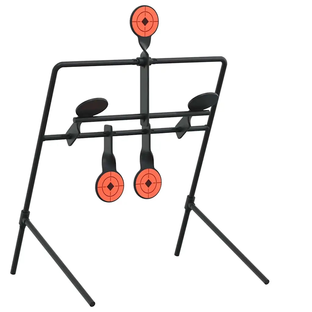 vidaXL Bersaglio che si ripristina Nero 40 x 34 x 53 cm Acciaio
