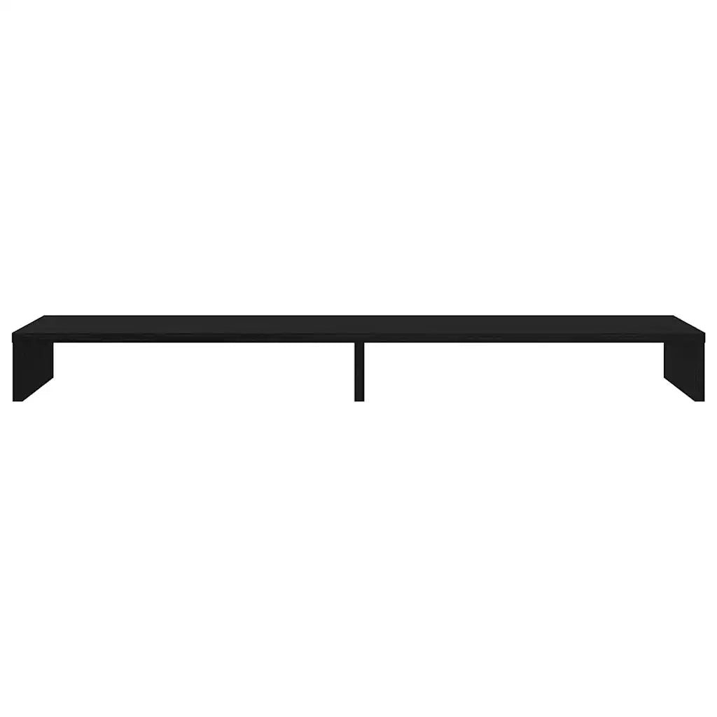 vidaXL Supporto per Monitor Rovere Nero 100x27x10cm in Legno di Pino