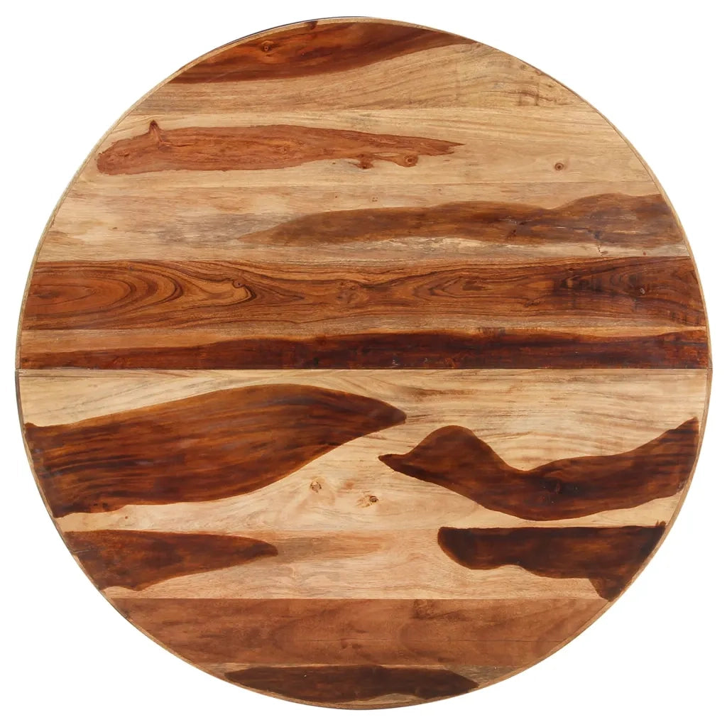 Tavolo da Pranzo 100x100x75 cm Legno di Acacia Finitura Ambra 321683
