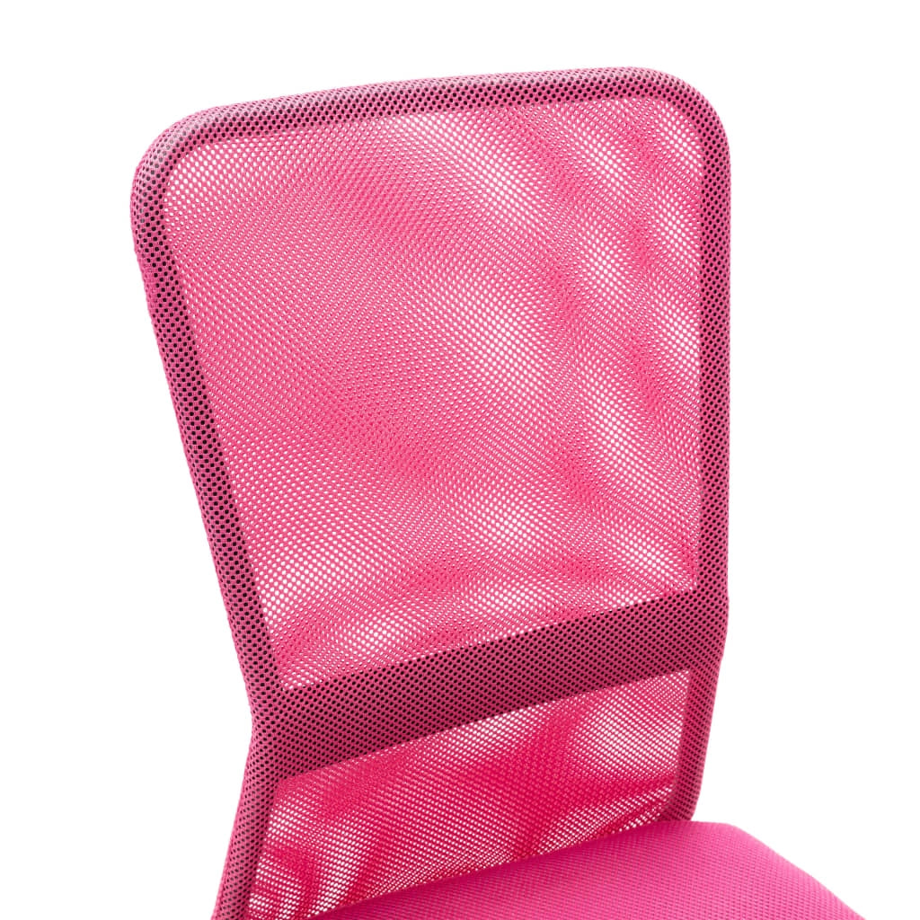 Sedia da ufficio/studio rosa 44 x 52 x 100 cm tessuto a rete rosa 02_0024057
