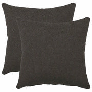 Federa 2 pcs HEERLEN Grigio Scuro 35 x 35 cm Bouclé 908103