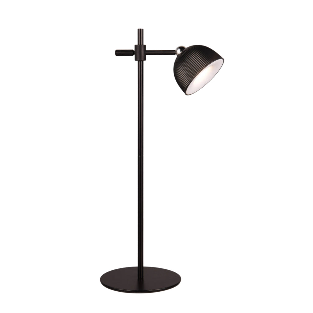 Lampada tavolo LED 3W nera con clip dimmer RL Maxima