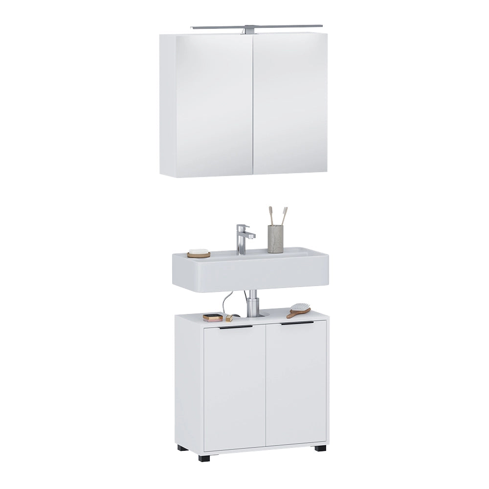 Vicco Set di mobili da bagno Bianco 2 parti