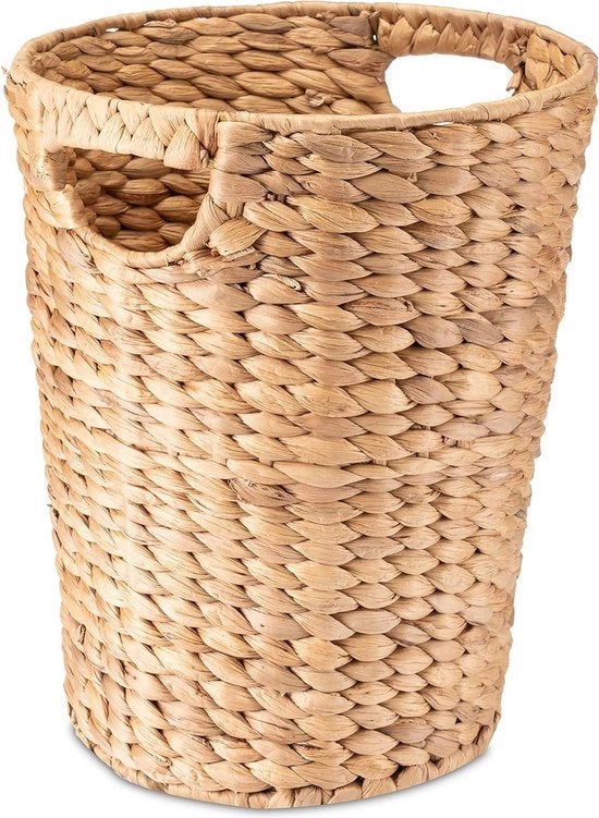 Cassetto di stoccaggio per rifiuti - idromele - intrecciato - contenitore per rifiuti - diametro 25 cm - altezza 32 cm