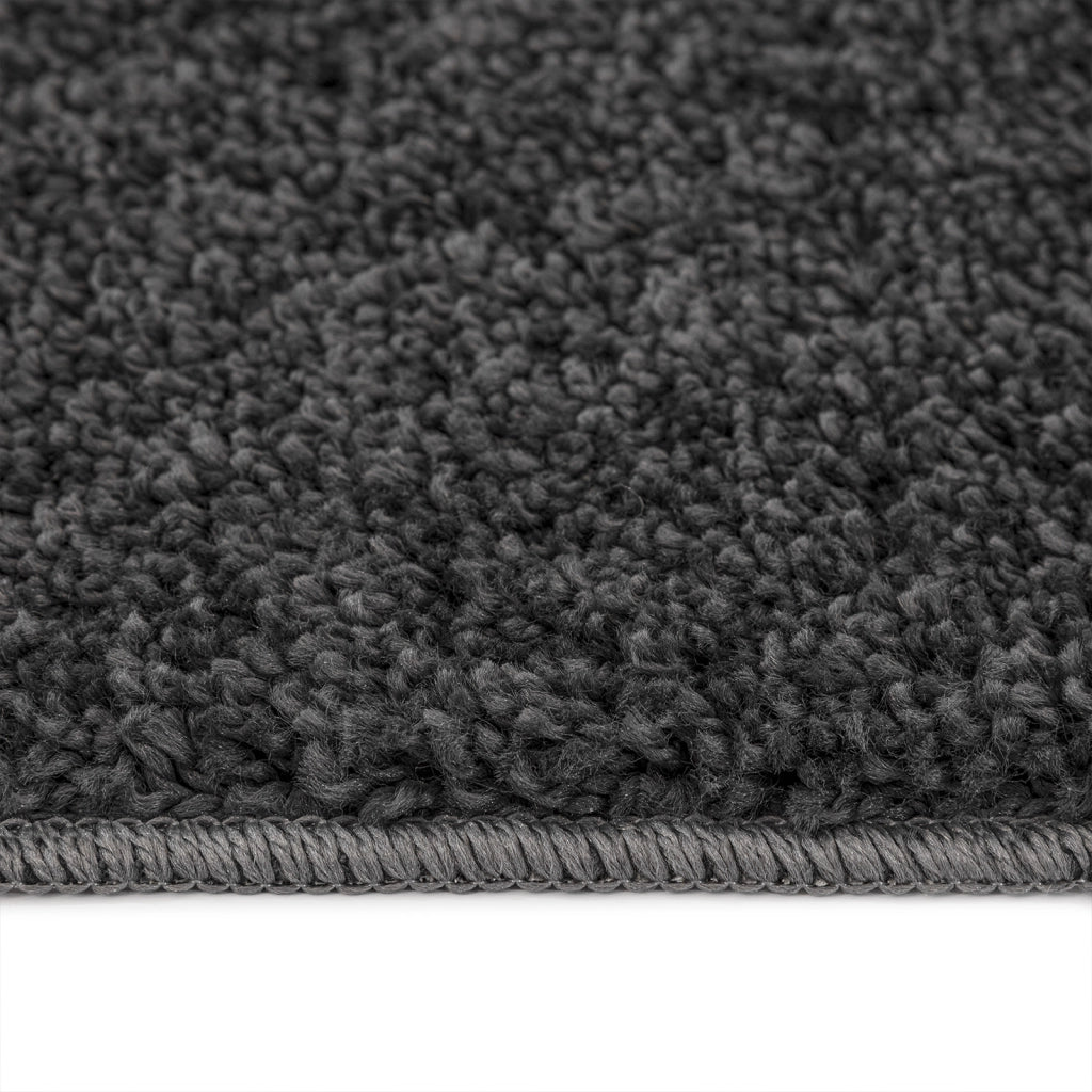 Tappeto shaggy  con retro in lattice grigio scuro 200x200 cm