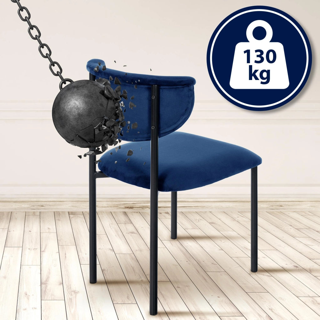 Sedia visitatore in velluto Gambell 5