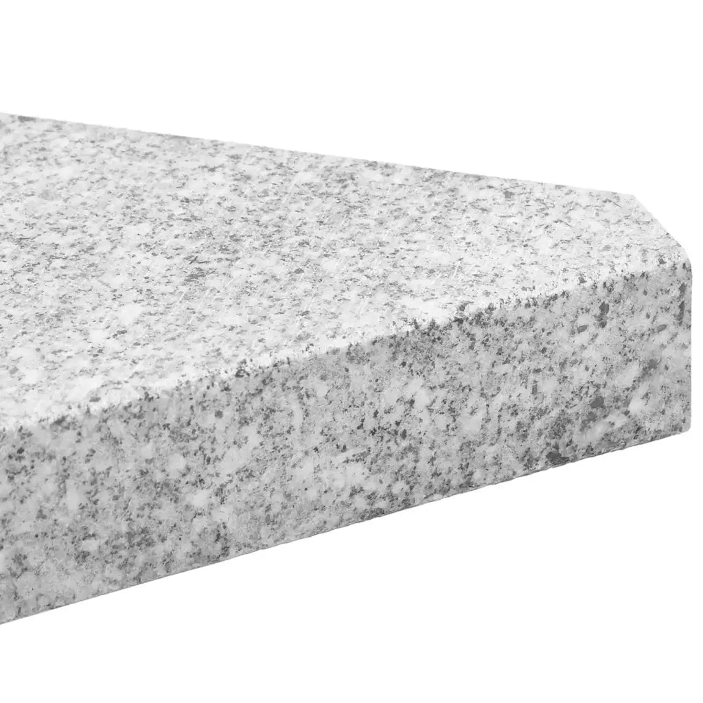 Piastre per Parasole 4 pz in Granito Triangolare 14 kg Grigio 3318585