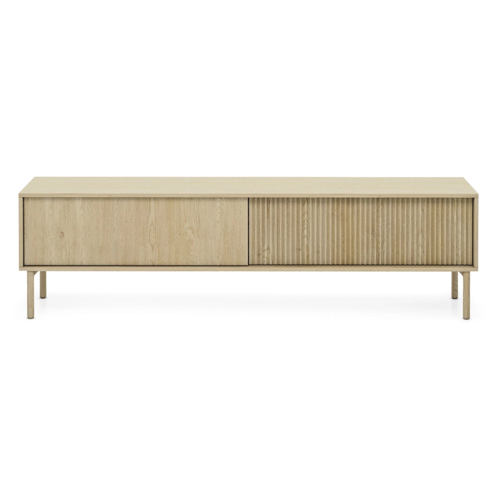 Kamikaza, Mobile Porta tv 2 Ripiani, 187x40x52h cm Marrone Rovere