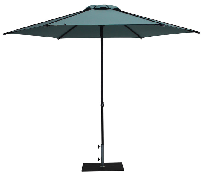 Ombrellone da Giardino Ø3 m Palo Ø38 mm in Alluminio Tessuto Dralon Acrilico Border Aguademar