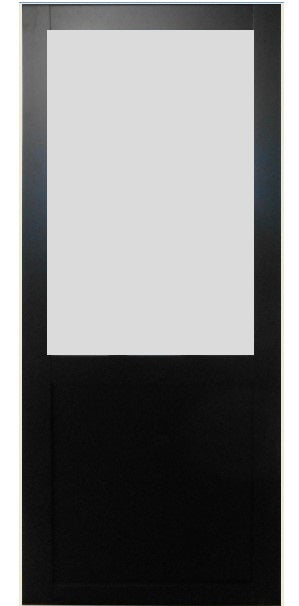 Porta Scorrevole Athena Nera H204 x L83 + Binario in Alluminio Nero e 2 Gusci