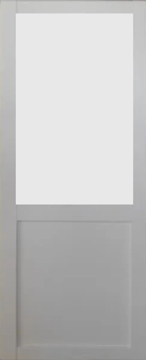 Porta Scorrevole Athena Bianca H204 x L73 + Binario in Alluminio Bianco