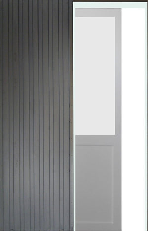 Porta Scorrevole Athena Bianca H204 x L73 + Sistema Pocket e kit di finitura inclusi