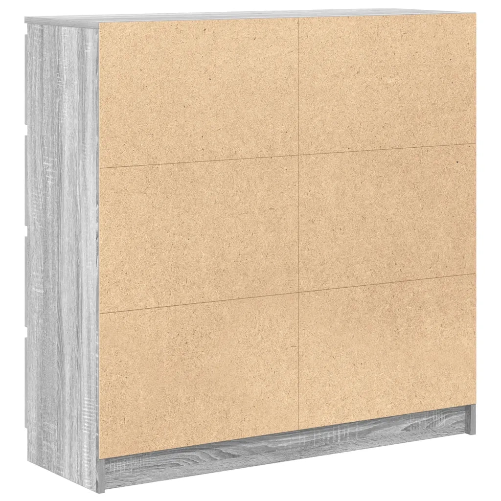 vidaXL Credenza Grigio Sonoma 100x35x99 cm in Legno Multistrato