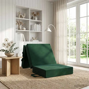 Divano Letto Pieghevole 90 x 63 x 45 cm Verde Scuro 900157