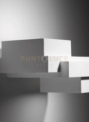 SIBARI applique a Parete 2 Luci Up/Down in gesso bianco attacco GX53 15,3x20,6cm