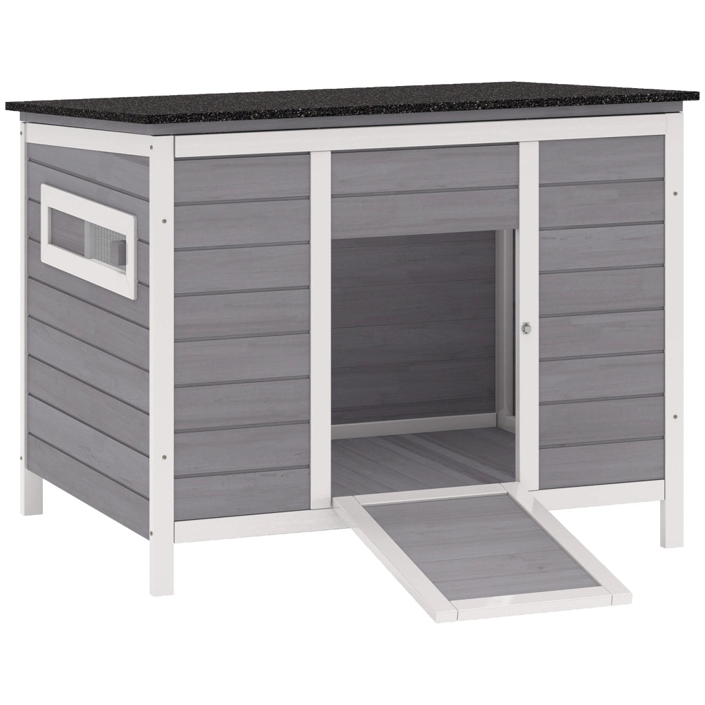 Casetta per Anatre Legno con Tetto Apribile ¨C zephmum ¨C 93x70x72 cm Multicolore