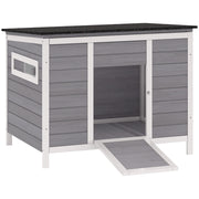 Casetta per Anatre Legno con Tetto Apribile ¨C zephmum ¨C 93x70x72 cm Multicolore