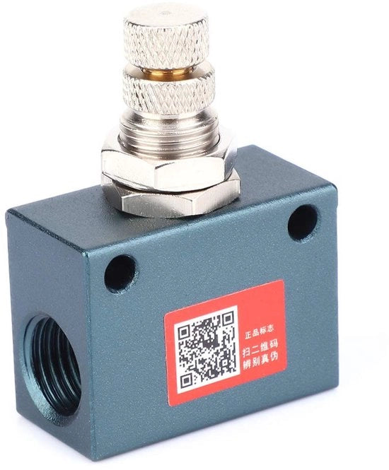 Regolatore di flusso d'aria a valvola ASC200-08 G1/4 in alluminio, 0.5~9.5 MPa