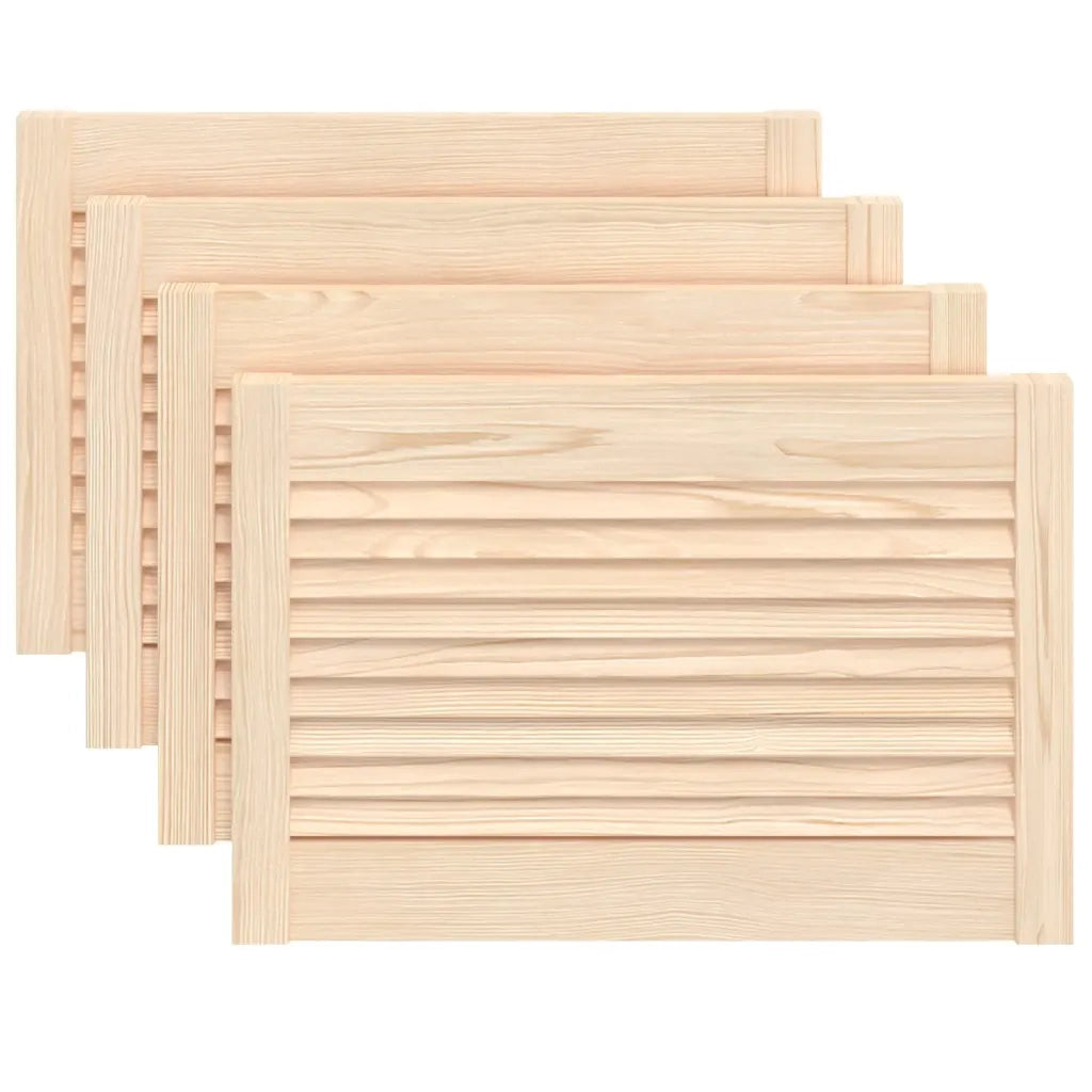 Ante con Design a Lamelle 4 pz 39,5x59,4 cm in Legno di Pino 151114