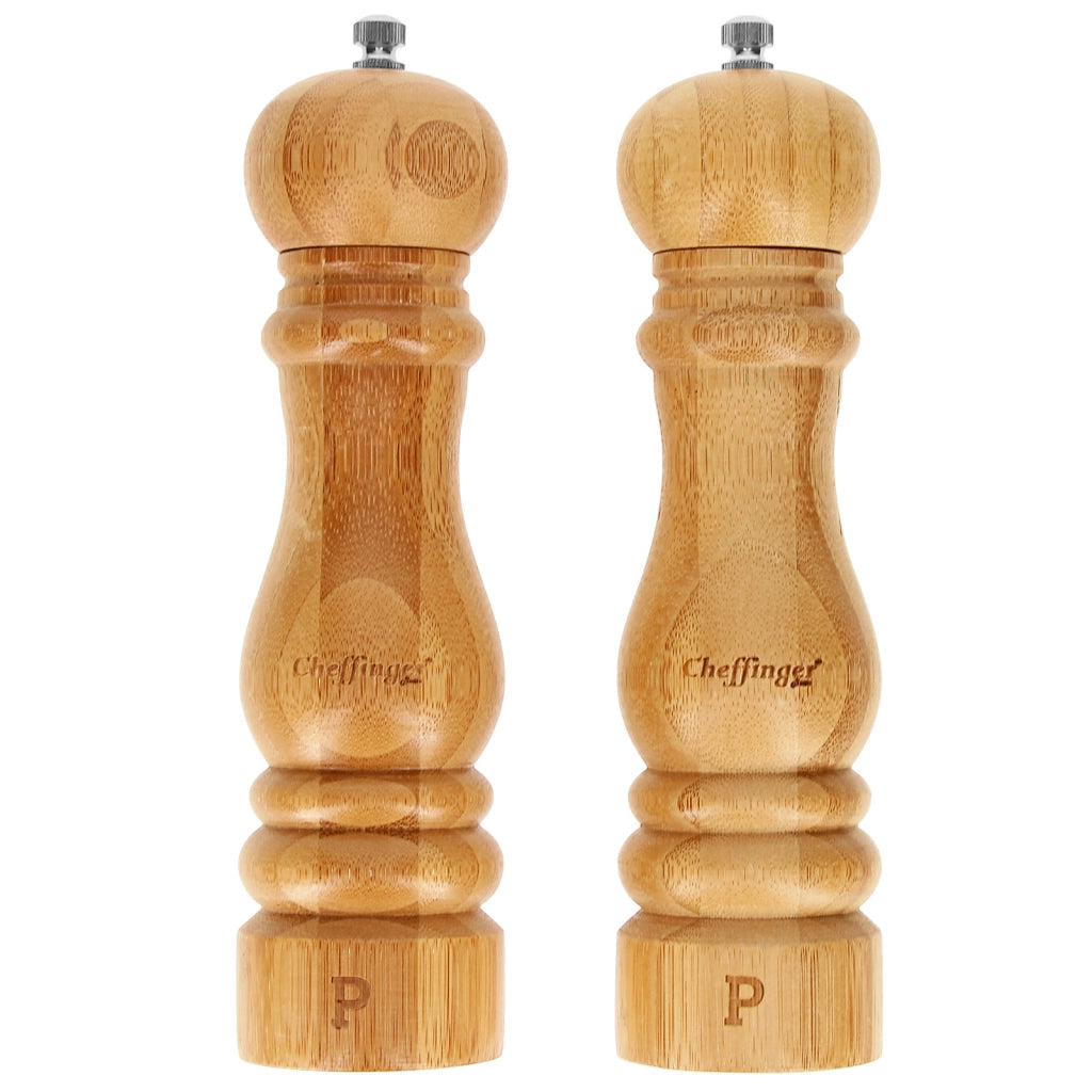 Lotto di 2 macinacaffè compatibili Macina sale/pepe in ceramica regolabile Marrone / Beige Cheffinger