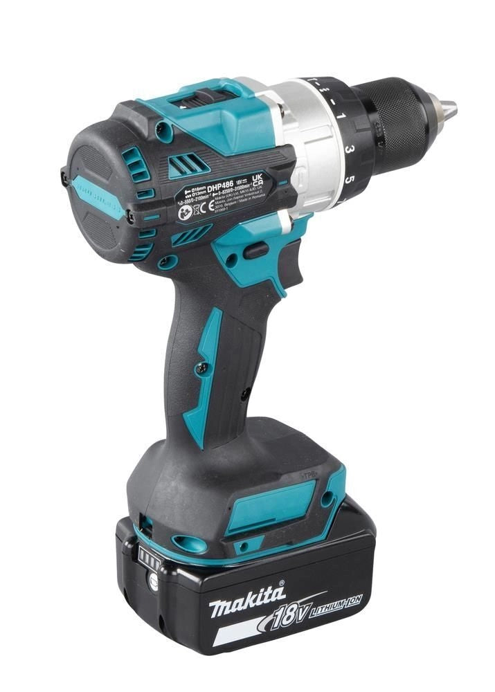 Makita DHP486RTJ trapano 2100 Giri/min 2,7 kg Nero, Blu