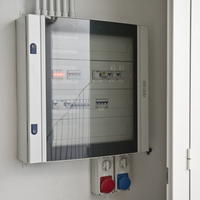 Marlanvil centralino parete grigio 4/8 moduli stagno ip65 modello 9208