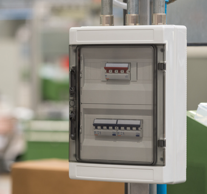 Marlanvil centralino parete grigio 4/8 moduli stagno ip65 modello 9208