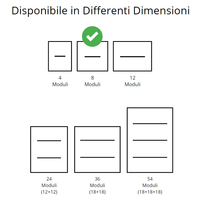 Marlanvil centralino parete grigio 4/8 moduli stagno ip65 modello 9208