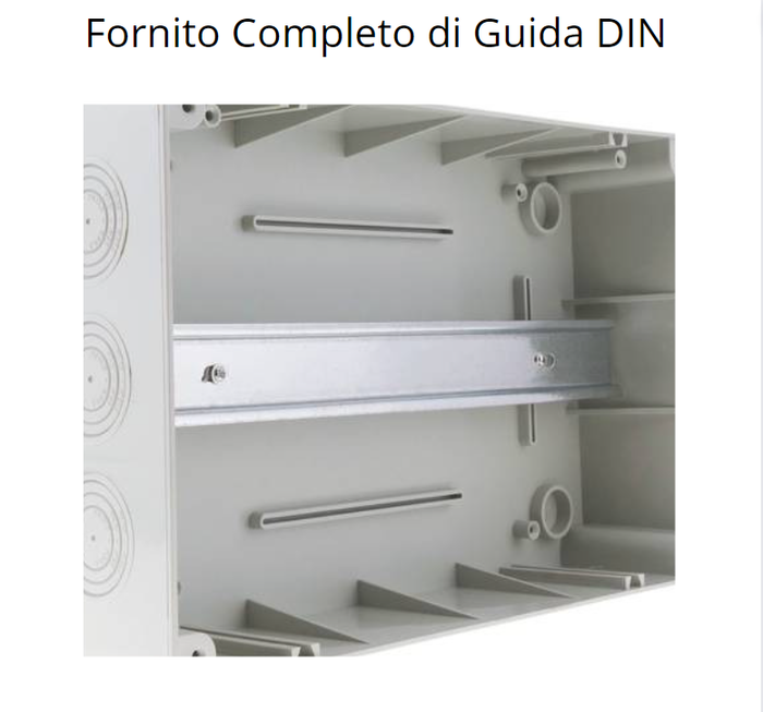 Marlanvil centralino parete grigio 4/8 moduli stagno ip65 modello 9208