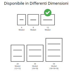 Marlanvil centralino parete grigio 6/12 moduli stagno ip65 modello 9212