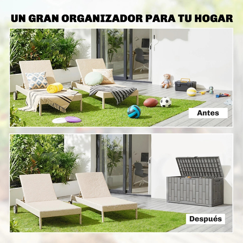 Baul da Giardino ¨C Zephmum ¨C Grigio Antracite 227L