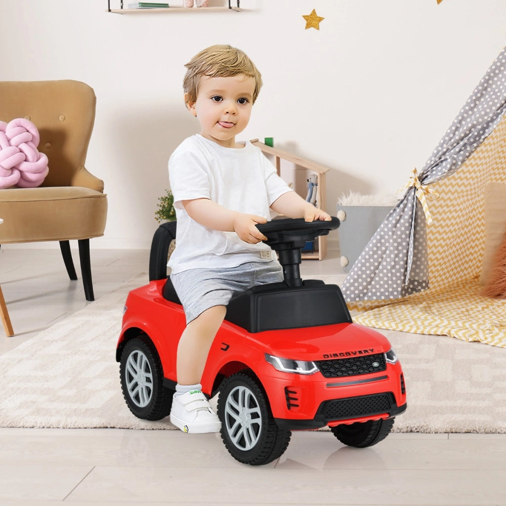 Macchina a spinta per bambini giocattolo a pedale per bambini con clacson-Suoni del motore e spazio di archiviazione sotto sedile Rosso